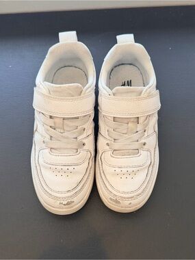 H&M Kids Cream/White Velcro & Lace Sneakers